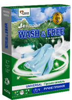 Порошок для ручного прання "Гірська свіжість" "Wash&Free", 400г